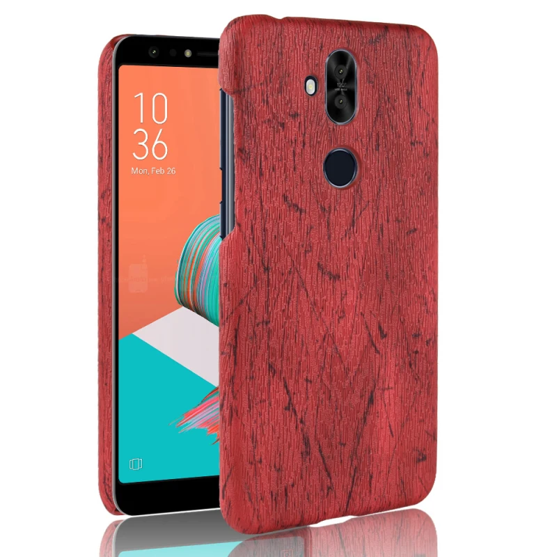 Asus Zenfone 5 Lite ZC600KL 6inch Wood grain PU leather +PC case_92