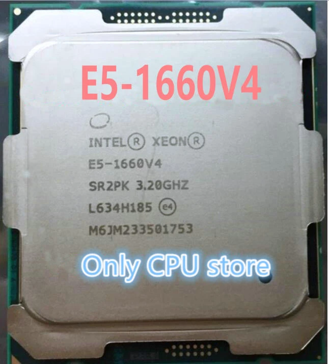 gaming processor E5 1660 v4 Original Intel Xeon E5-1660v4 CPU OEM version 3.20GHZ 20M 8-CORES LGA2011-3 E5 1660v4 Processor free shipping gaming processor