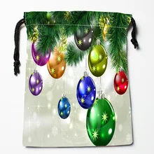 TF&181 New Christmas tree #!J Custom Printed receive bag Bag Compression Type drawstring bags size 18X22cm #812#181YF