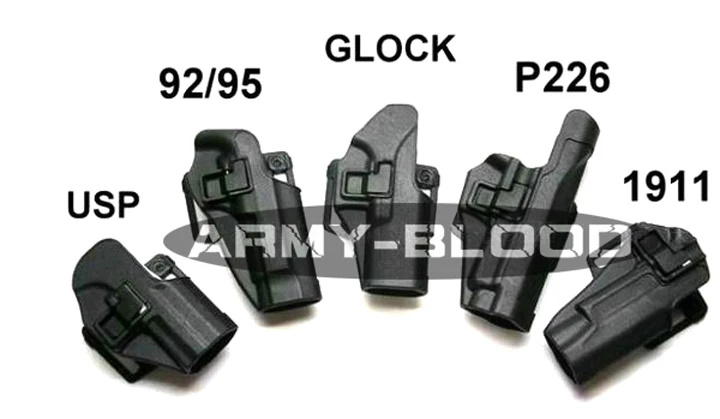 

Blackhawk CQC waist hanging Tactical Holster Series (BK / DE)