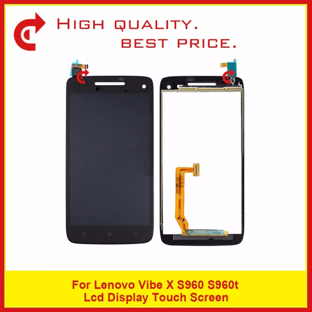 

10Pcs/lot Free DHL High Quality 5.5" For Lenovo Vibe X S960 S960t LCD Display With Touch Screen Digitizer Sensor Panel Assembly