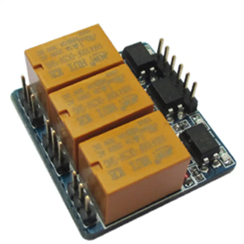 three 3 channel relay module, with optocoupler isolation,3 ...