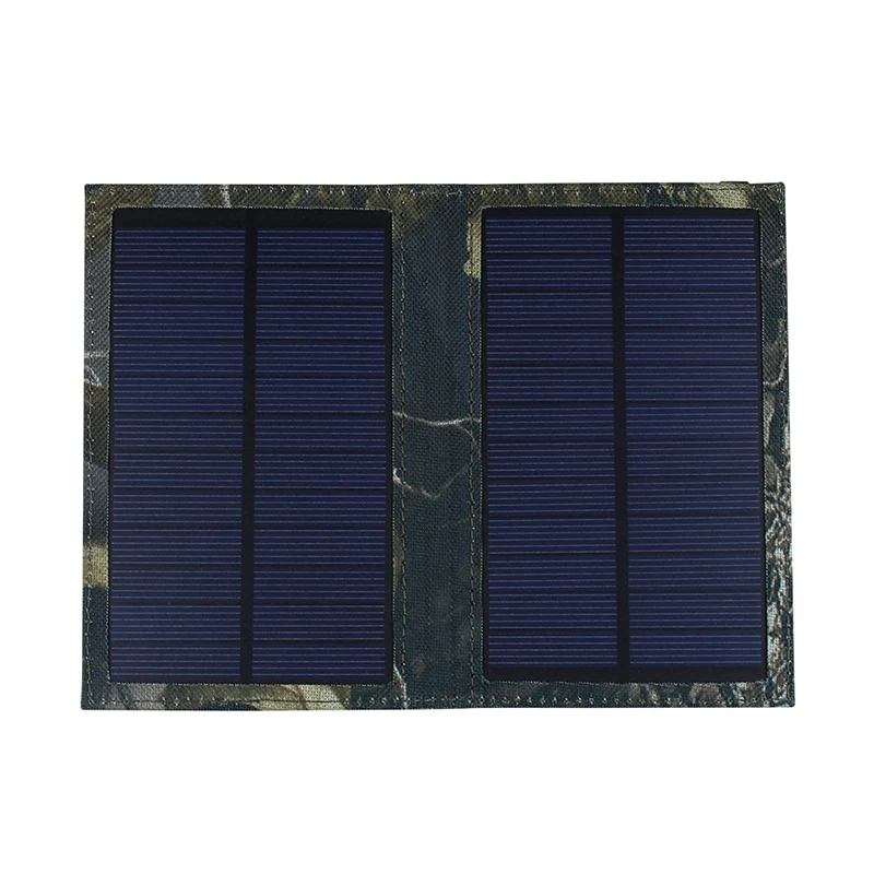 Foldable USB 5V 3W Solar Panel For Moble Phones Tablet PC Camouflage Solar Battery Portable Smart Solar Charger