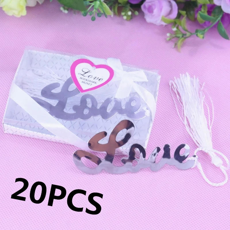

20PCS Bookmark Recuerdos Para Bautizo regalos de boda para los invitados Baby Shower Gifts Wedding Souvenirs For Guests