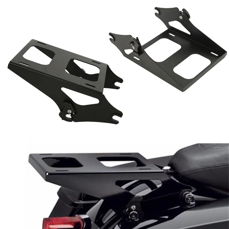 Motorcycle Detachable Two Up Pack Rack For Harley Tour Pak Road King Street Glide Road Glide Classic 2014- Carrier