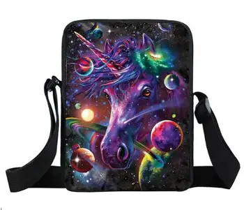 

Fantasy Animal Colorful Unicorn Mini Messenger Bag Angel Cat Girls Bookbag Boys School Bags Kids Book Bag Shoulder Bag Best Gift
