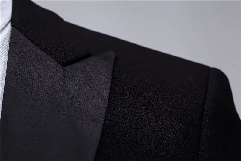 Bridalaffair, классические мужские костюмы на выпускной, свадьбу, костюм жениха, комплект из 2 предметов(пиджак+ брюки), приталенный модный роскошный черный смокинг