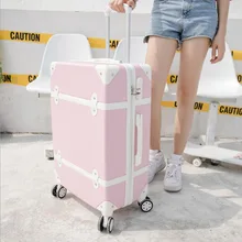 Travel tale 20,22, 24,26 дюймов Прочные Женские ботинки в винтажном стиле; чемодан ретро милый Спиннер для багажа из АБС-пластика с твердыми стенками