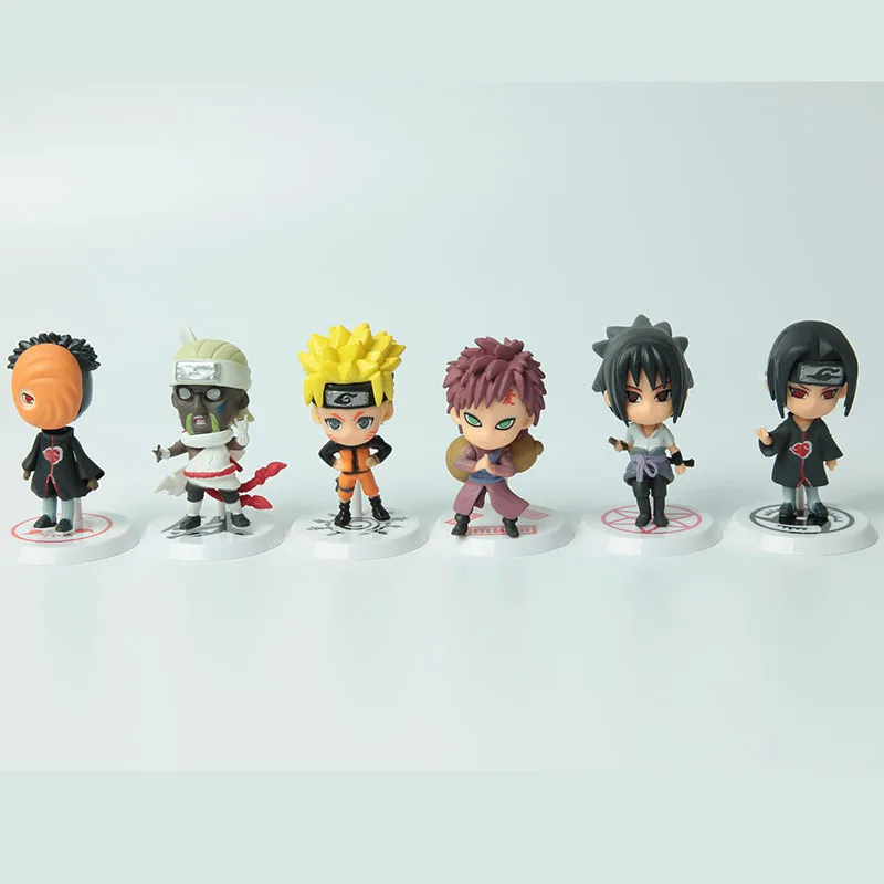 Экшн фигурки из аниме Наруто игрушки Q Version Sasuke Haruno Sakura Uchiha Itachi ПВХ коллекционная