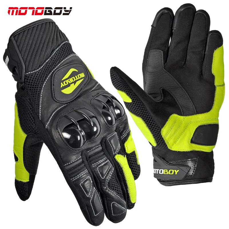 

Motoboy Motorcycle Bike Skate Skiing Summer Carbon Fiber Protective Riding Safty Gloves