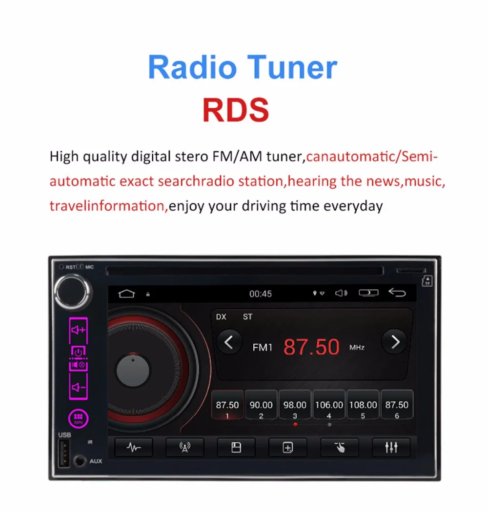 Top 102*600 Universal Android 6.0 Quad Core Car DVD Player GPS Navigation BT Stereo Radio RDS Audio Video 2Din Double 2 Din Audio 6 Top 102*600 Universal Android 6.0 Quad Core Car DVD Player GPS Navigation BT Stereo Radio RDS Audio Video 2Din Double 2 Din Audio 6