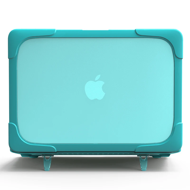 Противоударный жесткий чехол, складная подставка для macbook Air Pro retina 11 12 13 15 для Mac book 13,3 дюймов, сенсорная панель+ чехол для клавиатуры - Цвет: Небесно-голубой
