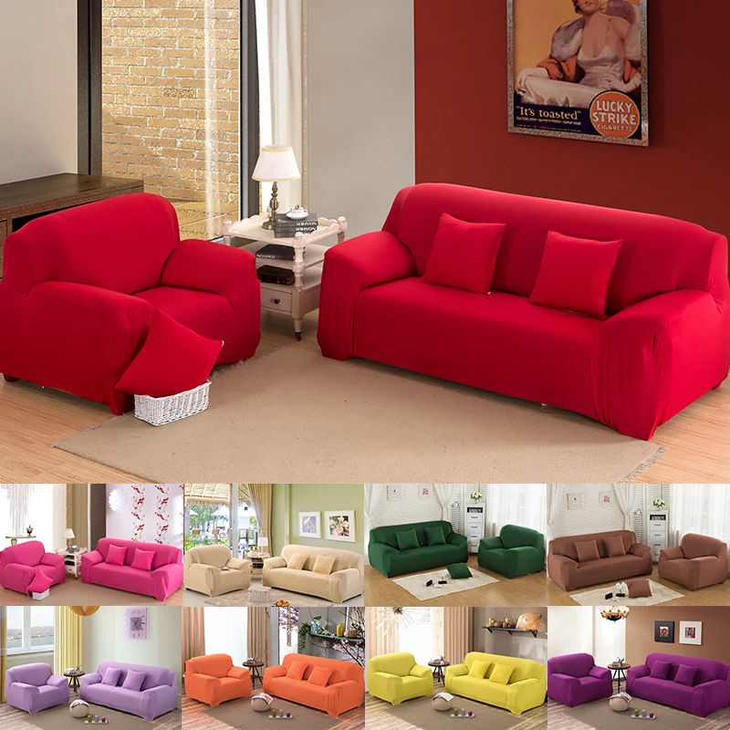 20 Colors Innovative Textile Spandex Sofa Cover Furniture Protector