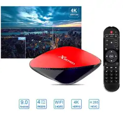 Android tv приставка Android 9,0 телеприставка цифровая приставка 4 Гб + 32 ГБ/2 г + 16 г ТВ коробка с пультом дистанционного управления и HDMI кабель