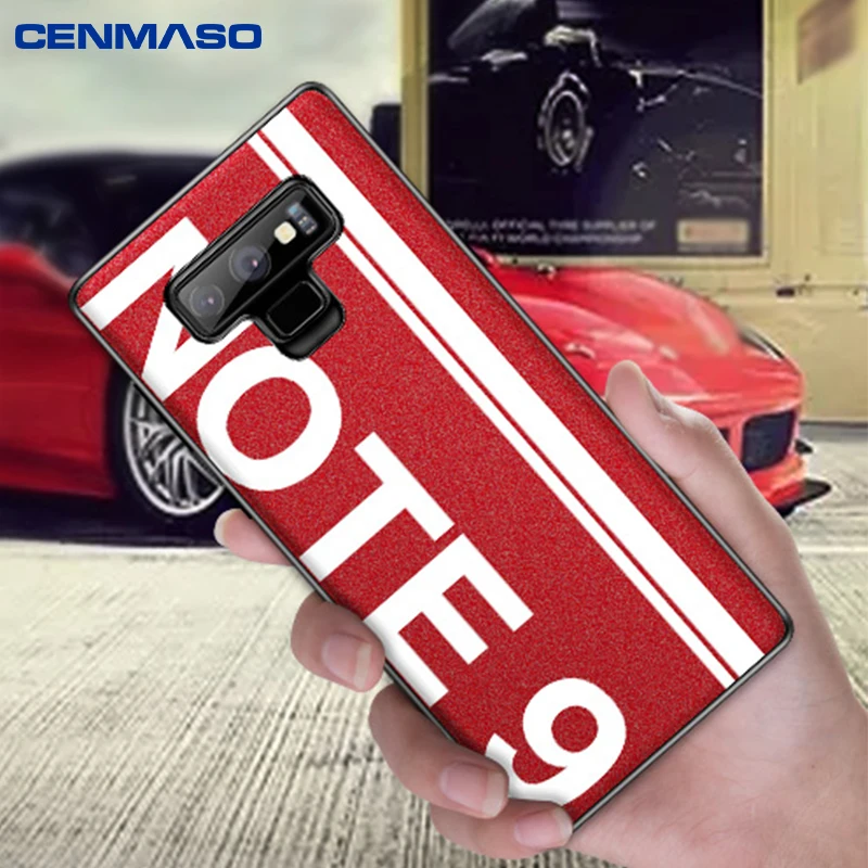 

For Samsung Note 9 Case Original Sports Street Culture for Samsung Galaxy Note 9 High Quality Pearlescent Leather Soft Edge Case