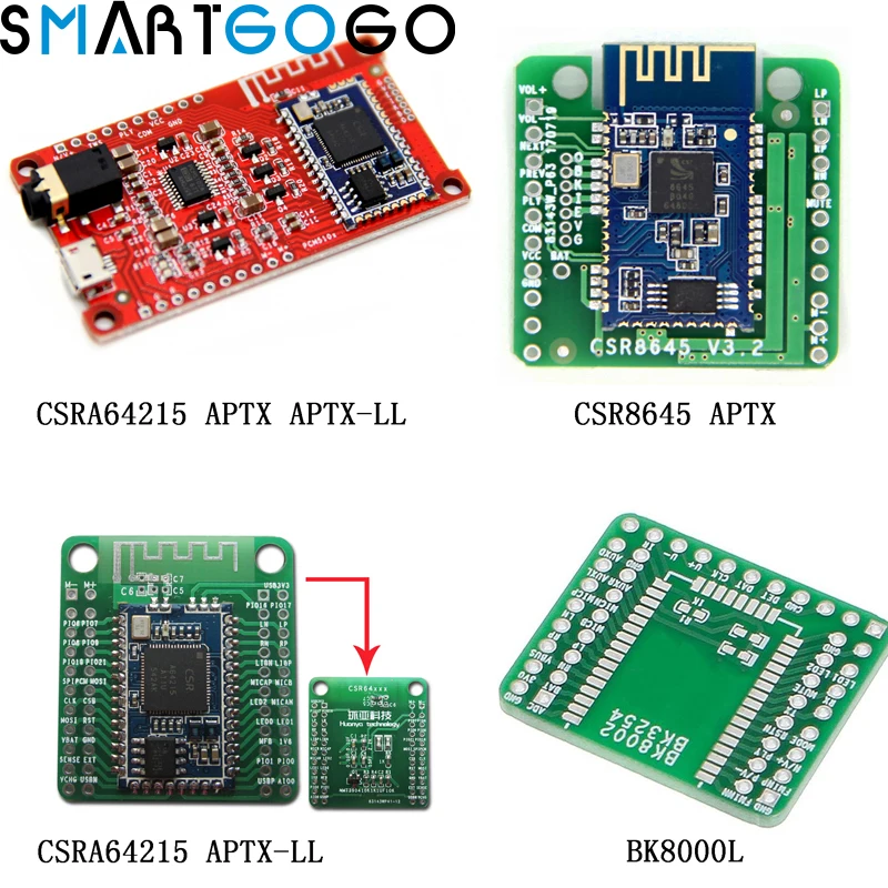 

CSR8645 APT-X Stereo Music Hifi Bluetooth 4.0 Receiver Board Amplifier for Audio module Amplifier Speaker