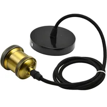 1 шт. E27 220 В винтажная лампа Лофт розетка с 120 мм плетеный кабель провод Светильник керамический подвесной база самоустанавливаемая лампа блокировки держатель набор