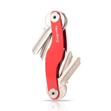 NewBring car key holder chain Smart Key Wallets ring collector housekeeper Oxide Aluminum DIY EDC Pocket key organizer smart