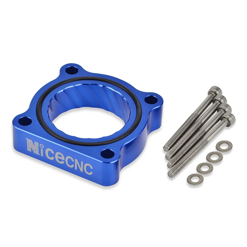 NICECNC Throttle Body Spacer Air Intake Manifold Extender Adaptor Stainless Bolts Kit For Ford Explorer 2016-2018 2.3L 2.3Turbo