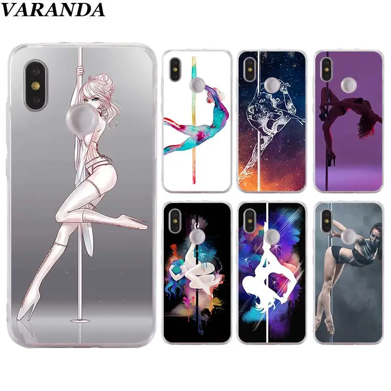 

Pole dance dancing Fitne Silicone case for Xiaomi Redmi 7 6A 5A Note 5 6 7 Pro 4X S2 GO Mi 8 A1 A2 Lite Play TPU Soft Phone case