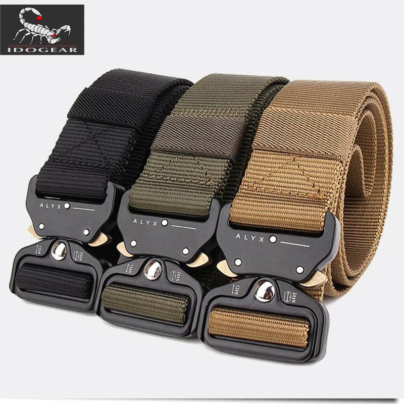 

IDOGEAR 1.5 Inch Quick Release Tactical Belt Riggers Airsoft Belts Metal Buckle Combat Gear IG-BT3402