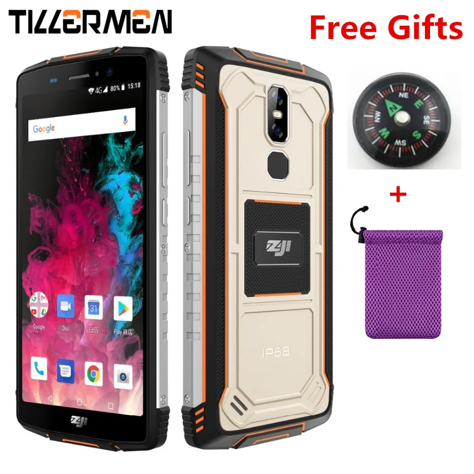 Mobile Zoji z11 Мобильный Телефон IP68 5 99 &quotMTK6750T Восьмиядерный Dual sim 10000 мАч Android 8 1