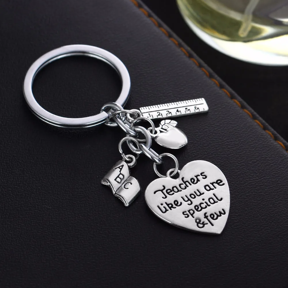 Брелок с надписью Love Heart линейка Apple ABC Book Charms брелок для преподавателя ювелирные