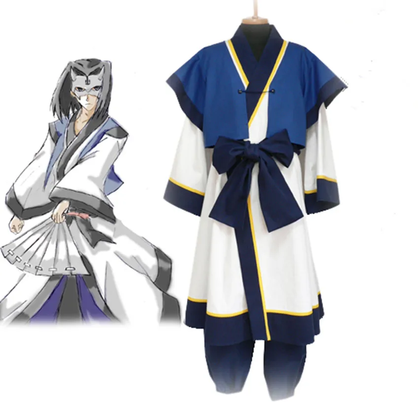 

S-3XL Halloween Party Anime Utawarerumono Cosplay Hakuoro Kimono Cos Man Woman Cosplay Costume