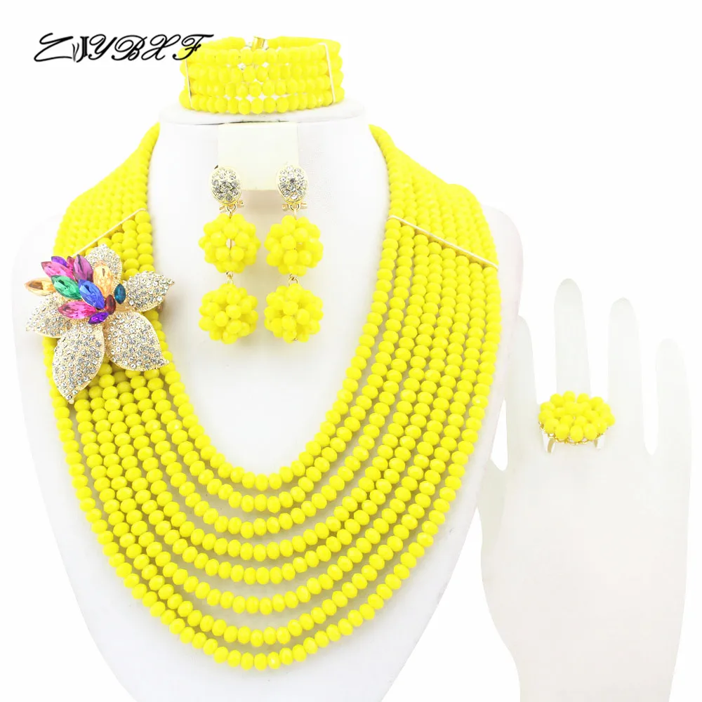 

Blue African Party Crystal Beads Jewelry Sets African Bridal Wedding Beads Jewelry Sets Free Shipping HD0759