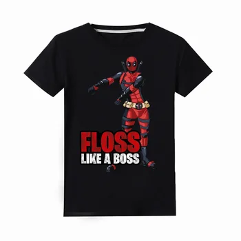 

FLOSS LIKE A BOSS Boys T- Shirt 2019 Summer Tops Superhero Venom Deadpool T Shirts MOANA Baby Kids T-Shirts Clothes 100%Cotton