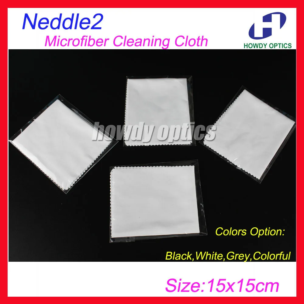 175gsm 100pcs 150x150mm White glasses wiping cloth lens microfiber