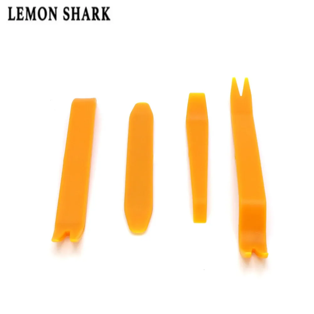 pioneer car audio LEMON SHARK 4 pcs Plastic Repairing Tool Car Radio Door Clip Panel Trim Dash Audio Stereo Removal Installation Pry For Car head unit