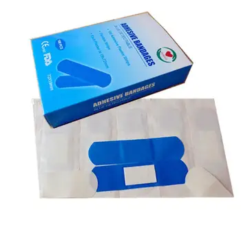 

100PCS Waterproof Elastic Breathable Metal Detectable Bandage Band Aid Adhesive Antibacterial Hemostatic First Aid Kits