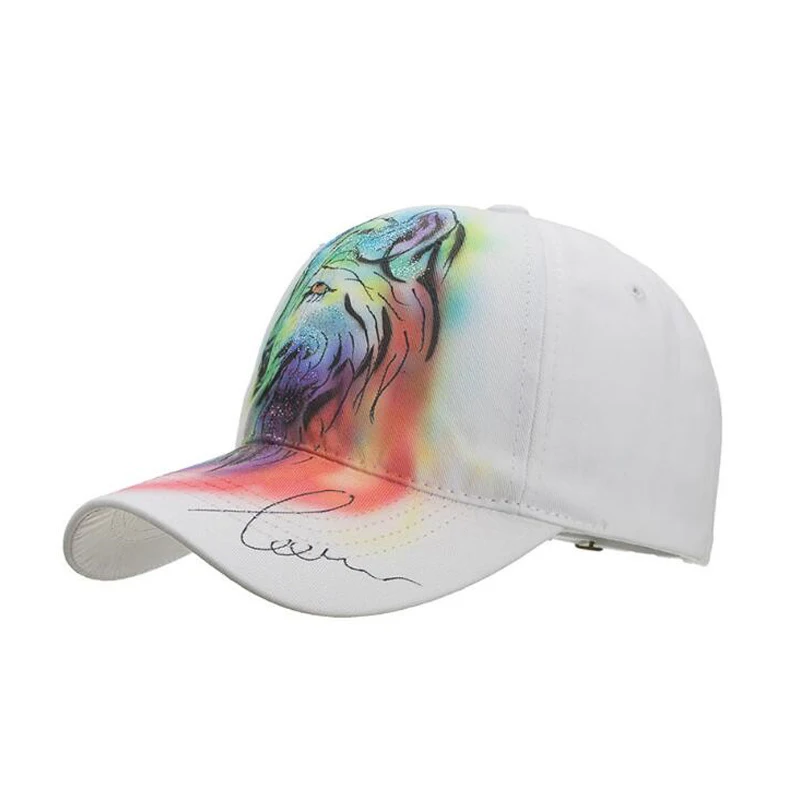 

Spring And Summer New Style Hand-Painted Animal Baseball Cap For Men Outdoor Leisure Visor Cap Trend Cap Women's Sun Hat