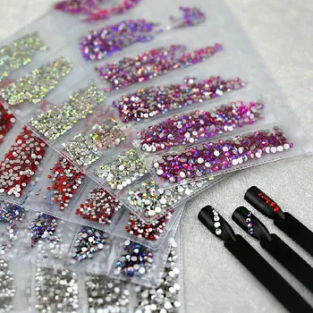 

Flatback rhinestone suit strass Glue On crystals Non Hotfix SS4~SS14 soldering iron on rhinestones for Cloth necklace nail decor