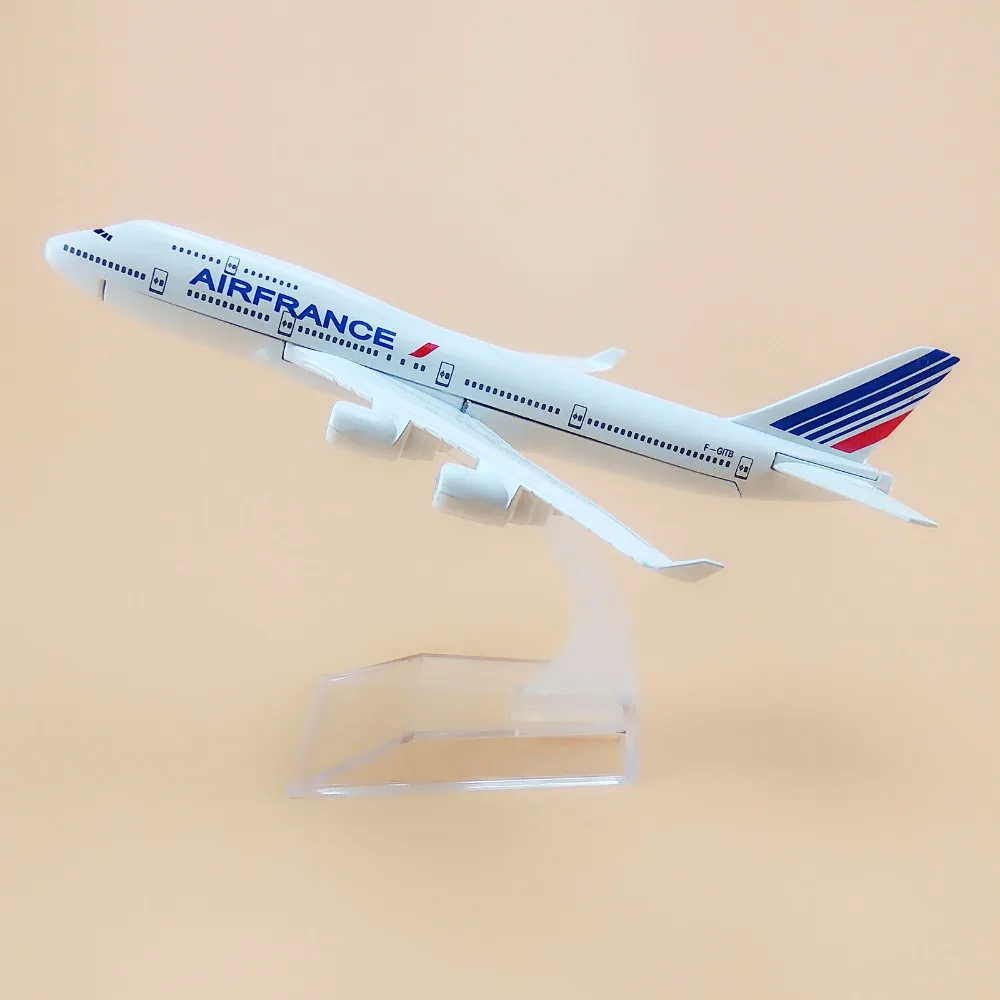 

16cm Alloy Metal Air France Airlines Boeing 747 B747 400 F-GITB Airways Airplane Model Plane Model W Stand Aircraft Gift