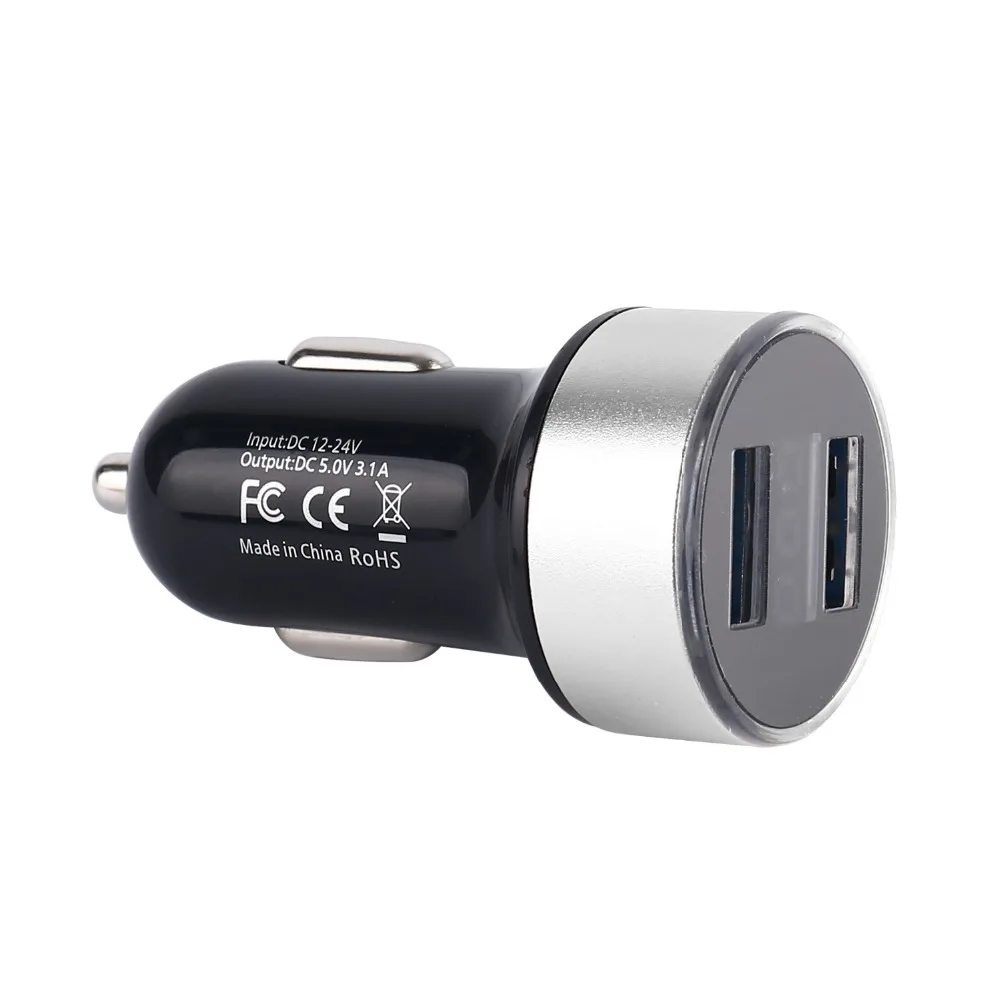 AMEEC Car Charge 2 USB Charger For Car Dual USB Charging Port Auto Charger For Mobile Phone 5V 3.1A Quick Charge Retail (11)