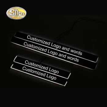 

SNCN LED Car Scuff Plate Trim Pedal Door Sill Pathway Moving Welcome Light For Mazda 3 2015 2016 2017 2018 Waterproof