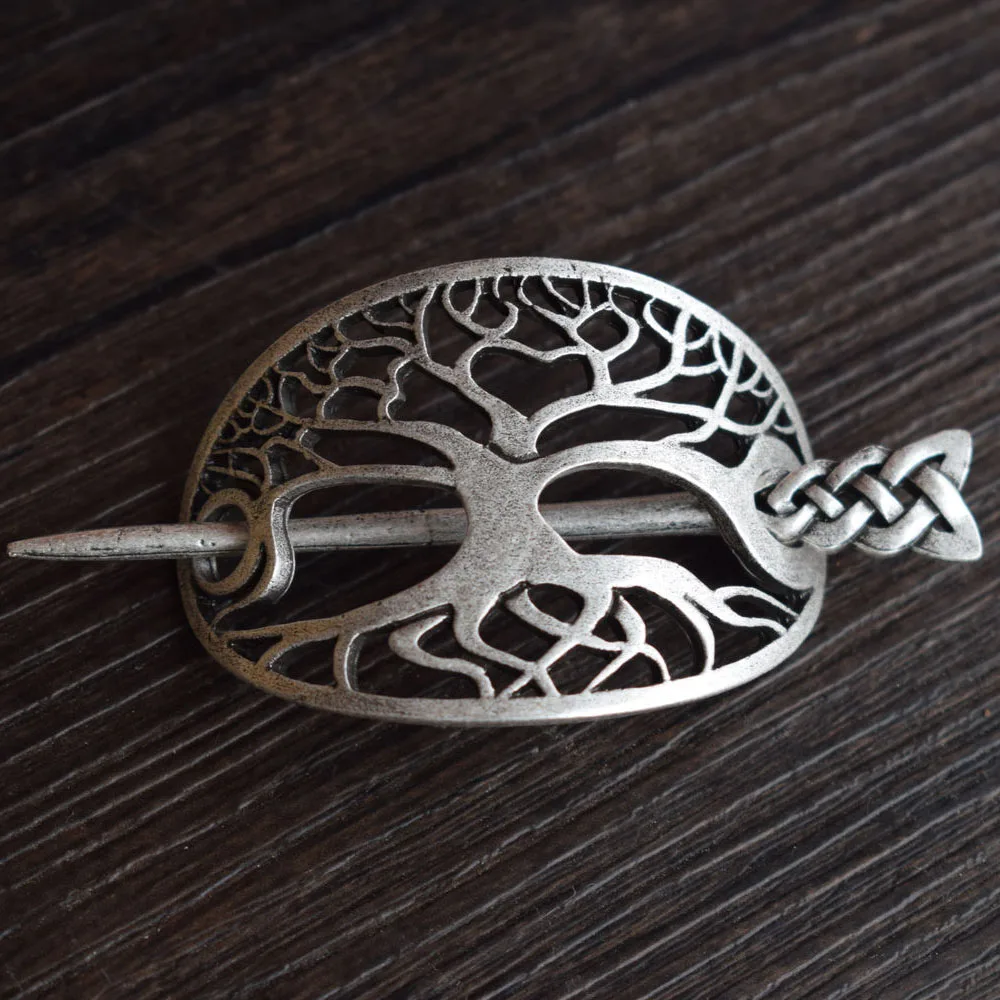 Wicca Viking Tree of Life Hairpins Hair Clips Stick Slide for Her