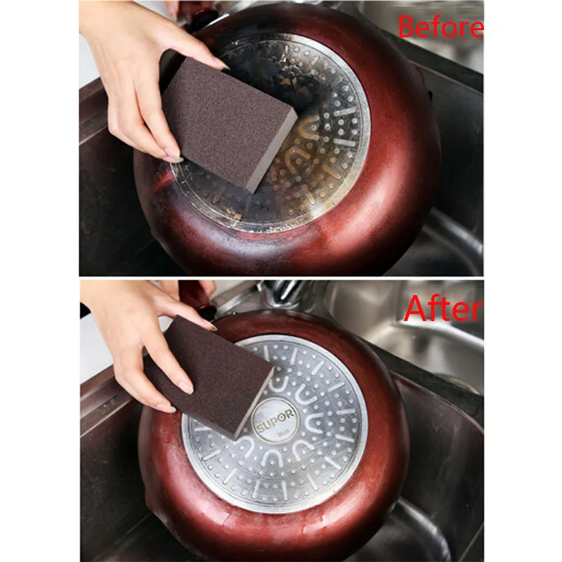 1pcs Sponge Kitchen Nano Emery Magic Clean Rub The Pot Except Rust Focal Stains Sponge