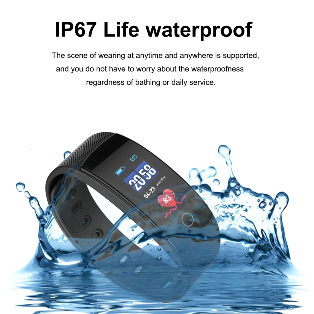 696 QS80 плюс смарт-Браслет С Пульсометром кровяное давление кислород bluetooth сообщение напоминание для Android и IOS Смарт-часы