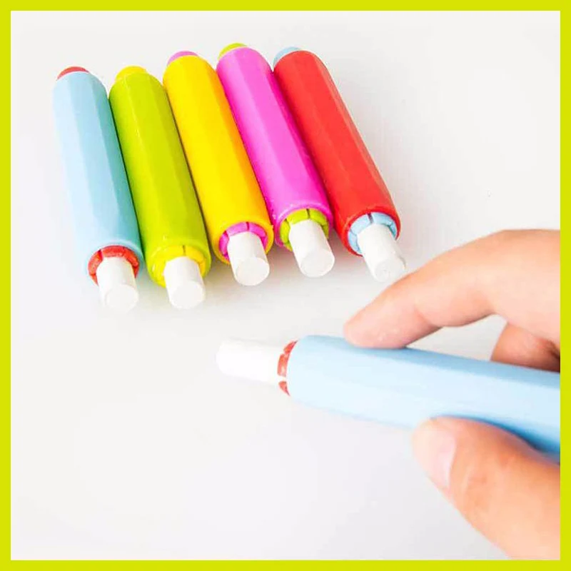 3pc /5pcs Korea Safe Colorful Dustless Chalk Holder Pen Chalk Clip Non