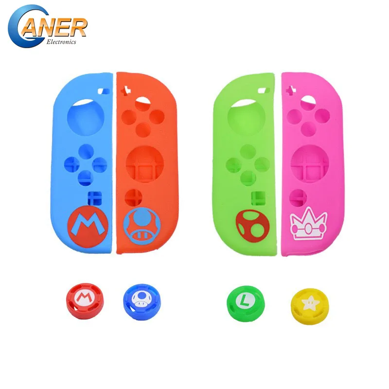 

Ganer Anti-Slip Silicone Soft Case For Nintendo Switch Protective Cover Skin For Nintend Switch Joy-Con Controller Accessory