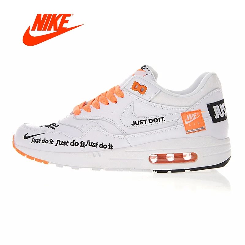 

Original New Arrival Authentic Nike Air Max 1 Just Do It Men's Running Shoes Sport Outdoor Sneakers Good Quality 917691-100