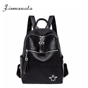 

Women's Backpack PU Leather Travel Bag Korean New Fashion Simple School Bags #764