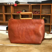 AETOO New handbags fashion retro leather handbags rose imprint ladies diagonal handbag mini shoulder bag