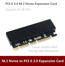 Новый M.2 Накопитель SSD с протоколом NVME к PCI Express 3,0x4 твердотельный накопитель адаптер карта X16 карта расширения полная скорость MKEY Бесплатная