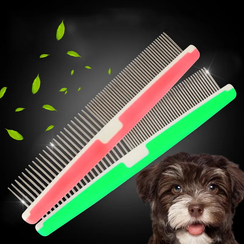 

Pet Combs for Dogs and Cats with Short or Long Hair Pet Grooming Tool Stainless Steel Comb Removes Tangles Knots Loose Fur Dirt