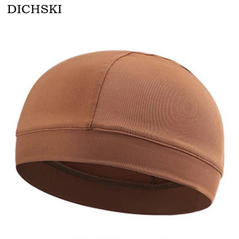

DICHSKI 2018 Men's High elasticity Semicircle Cap Outdoor Sports Cycling Caps dustproof and breathable Bicycle Motorcycle Liner