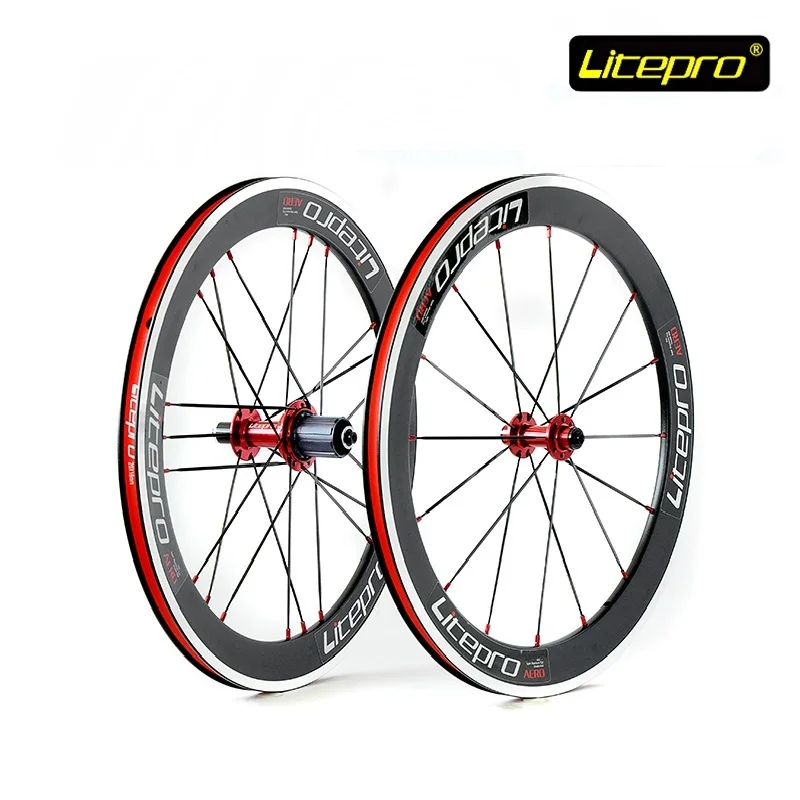 Велосипед ободной Тормоз колеса комплект Litepro S42 20 дюймов 406/451 двойной хорошо диски 4 подшипник ступицы складной велосипед дорожный велосипедный сп